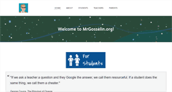 Desktop Screenshot of mrgosselin.org